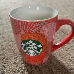 STARBUCKS 2021 Coral Mermaid Logo Coffee Mug Cup 10 Fluid Ounces Fl Oz